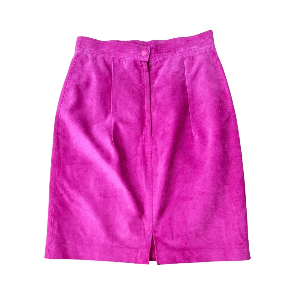 DANIER Genuine Leather Suede Pink
Pencil Skirt - Picture 3 of 7